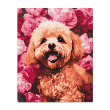 Картина по номерам «Мальтипу в цветах»: Фото - ORNER