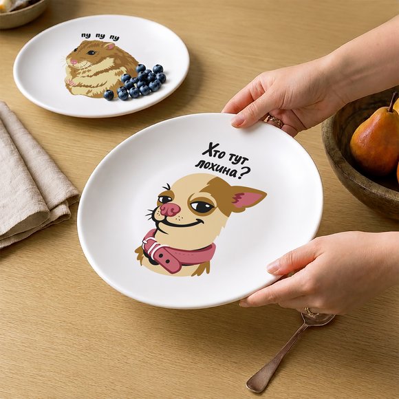 Plate "Who’s the sucker here?": Photo