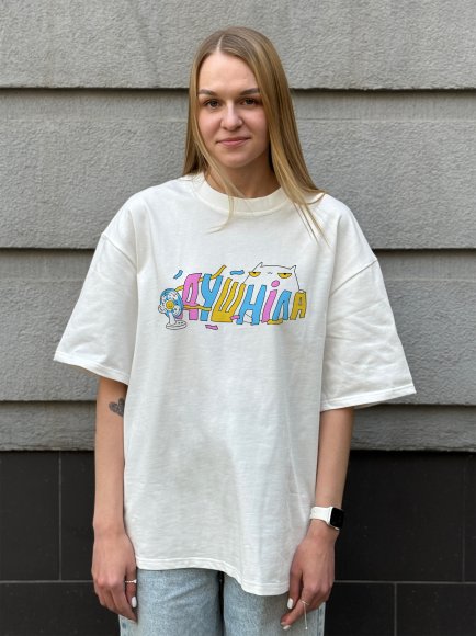 Oversized T-shirt ORNER x Maliunok “Buzzkill” dairy: Photo