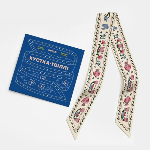 Twilly Scarf "World Tree" milk: Photo