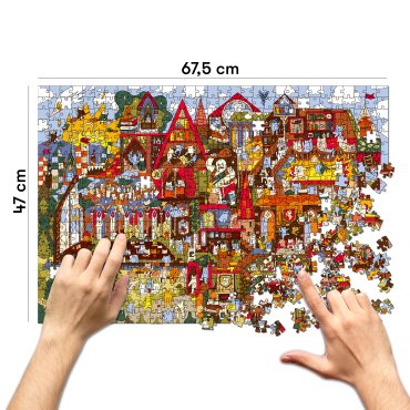 Puzzle School of Meowgic and Witchcraft 1000 pieces: photo 2 - ORNER