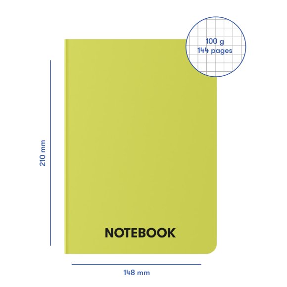 Plaid notebook "Simply lime": Photo