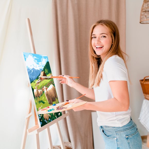 Картина по номерам «Овцы на ферме»: Фото