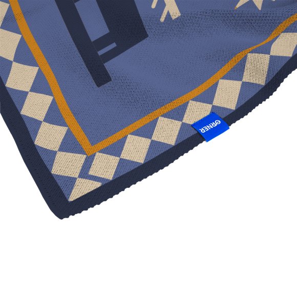 Плед «Дерево життя» блакитний: Фото