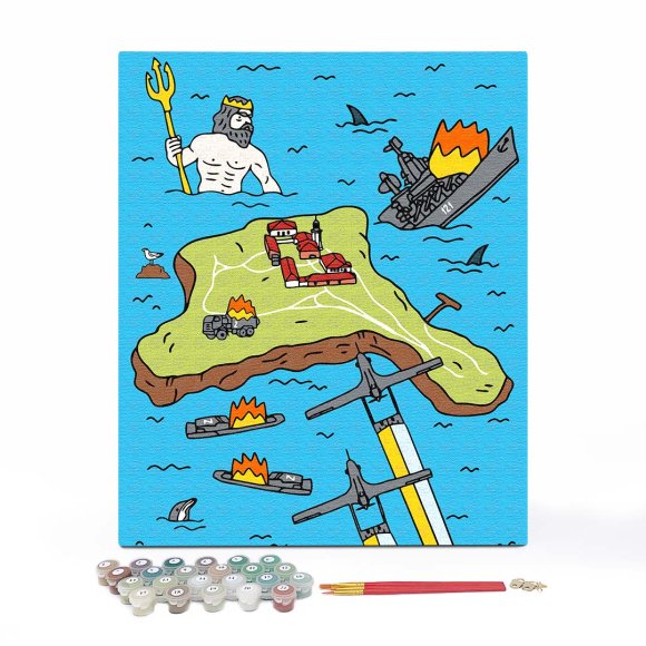 Картина по номерам «Где-то в Черном море» и картина по номерам «Где-то возле Херсона»: Фото