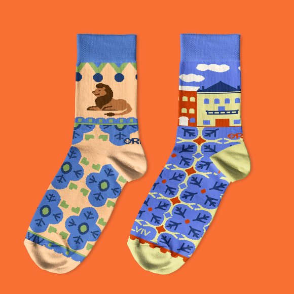 Носки «Львовская архитектура»: Фото