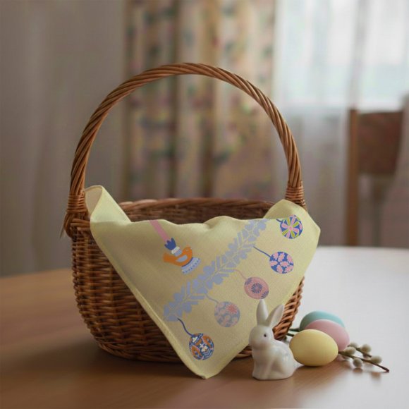 Towel "Easter Basket" yellow 40x70: Photo