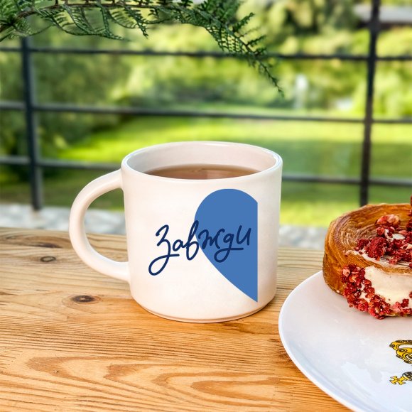 A set of cups for a couple "Together forever": Photo