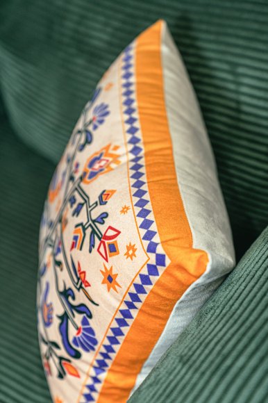 Подушка «Дерево жизни» бежевая: Фото