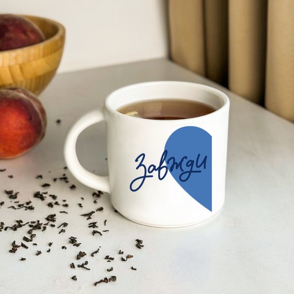 A set of cups for a couple "Together forever": Photo