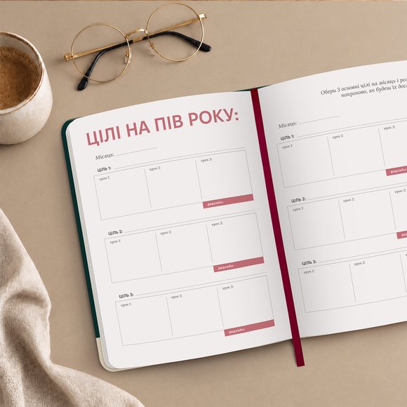 Daily planner "It’s planning time" green: Photo