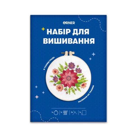 Набор для вышивания Ø160 мм «Весенний букет»: Фото