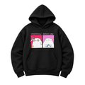 Oversized hoodie ORNER x MALIUNOK "Coffee Girl" black: Photo