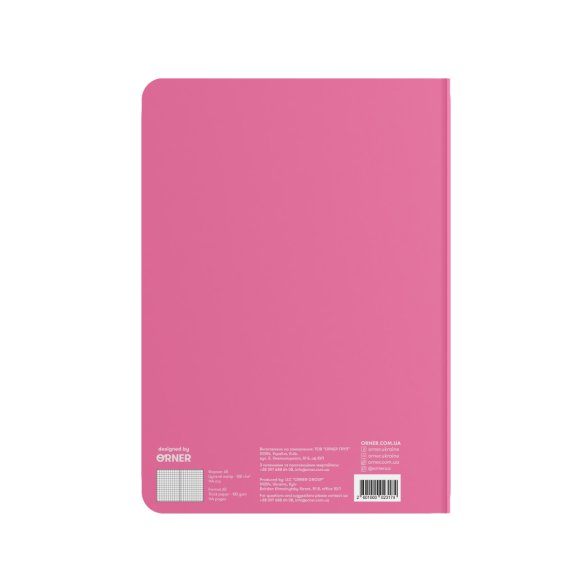 Plaid notebook "Woof! "Poodle" pink: Photo