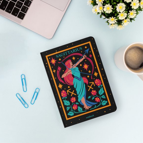 Dotted notebook Zodiac sign — Sagittarius: Photo