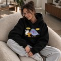 Oversized hoodie ORNER x MALIUNOK "Universal advice" black: Photo 5
