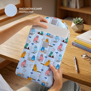 Вертикальний чохол для ноутбука «Коти-працівники»: Фото Вертикальний чохол для ноутбука «Коти-працівники»: Фото - ORNER