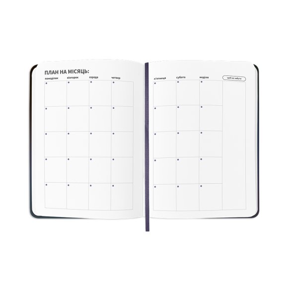 Планер-щоденник «Мій серйозний рік» синій: Фото