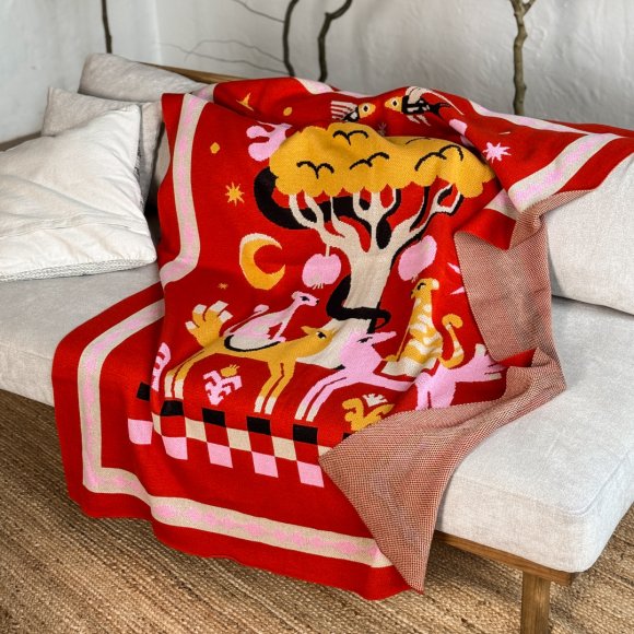 Плед «Дивосвіт» червоний: Фото