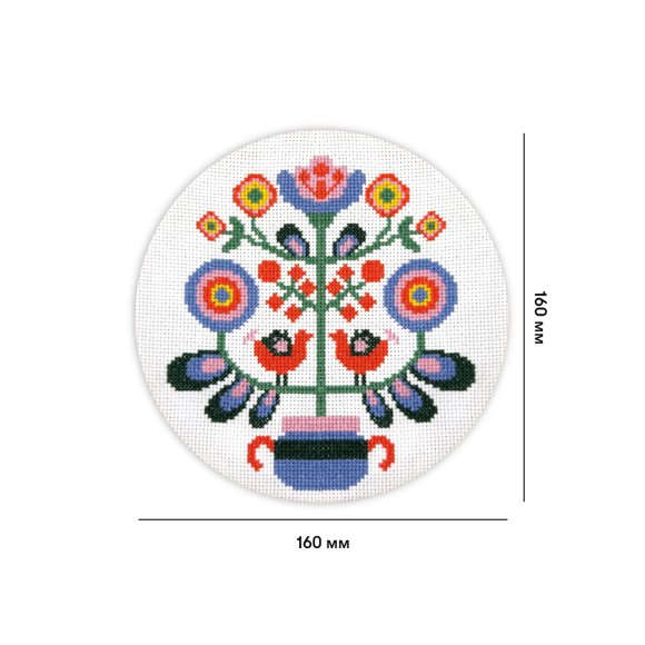 Набор для вышивания Ø160 мм «Мировое дерево»: Фото