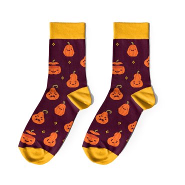 Socks Autumn Gifts yellow: photo - ORNER