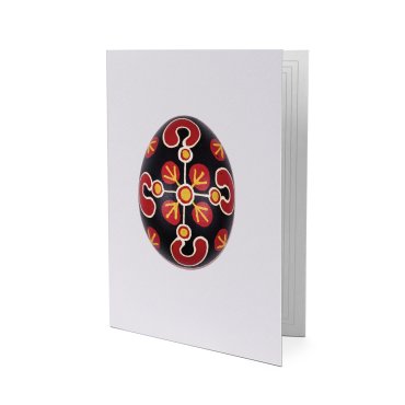 Postcard Pysanka (ritual Easter egg) Khmelnytskyi oblast, Kamianets-Podilskyi raion: photo - ORNER