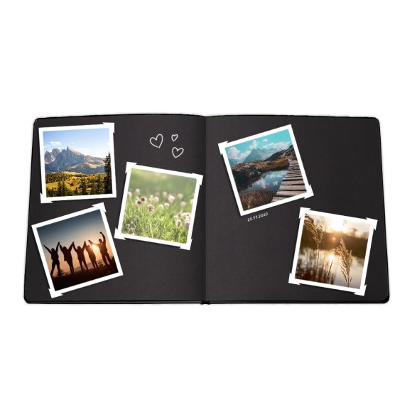 Photo album "Stories of a happy life" graphite grey: Photo