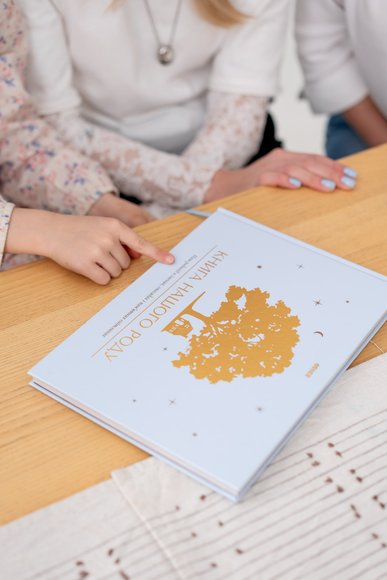 Photo album "Book of Our Lineage" light blue: Photo