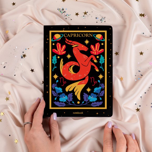 Dotted notebook Zodiac sign — Capricorn: Photo