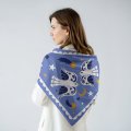 Хустка-косинка «Птахи на зоряному небі» блакитна: Фото 10