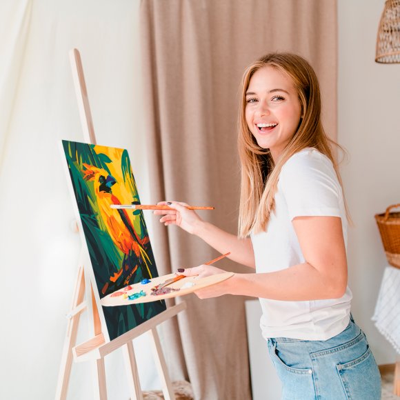 Painting by numbers "Bird of Paradise": Photo