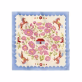 Scarf "House Among Flowers" pink