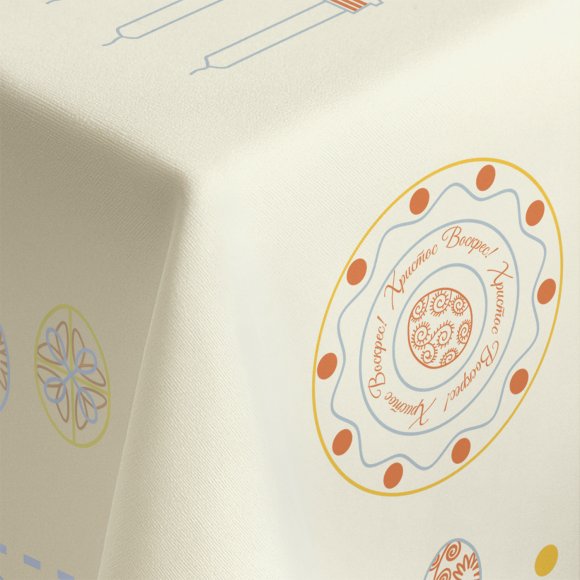 Tablecloth "Easter Moments" light blue 130x170: Photo