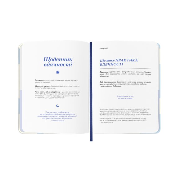 Дневник благодарности «Каждый день» голубой: Фото