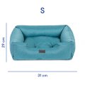 Classic bed for pets turquoise S: Photo