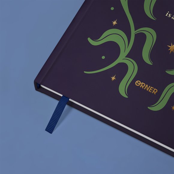 Gratitude diary "Stars" blue: Photo