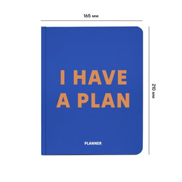 Планер «I HAVE A PLAN» синий: Фото - ORNER