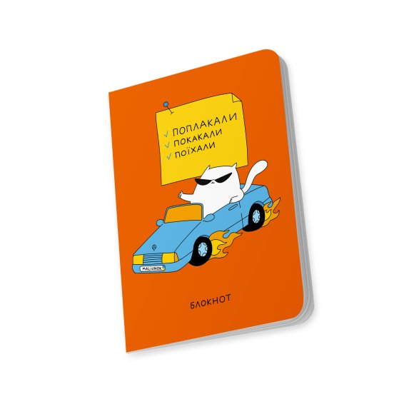 Блокнот у клітинку ORNER x Maliunok «Діловий кіт»: Фото