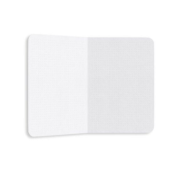 Dotted notebook "Floral" lemon: Photo