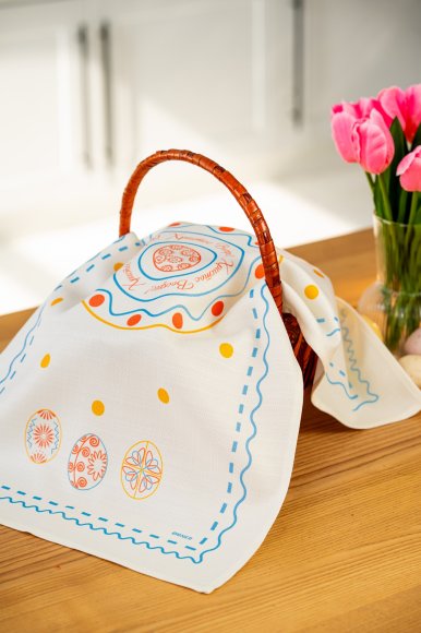 Towel "Easter Moments" light blue 40x70: Photo