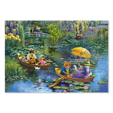 Puzzle Monet's Cat Garden 1000 pieces: photo 2 - ORNER