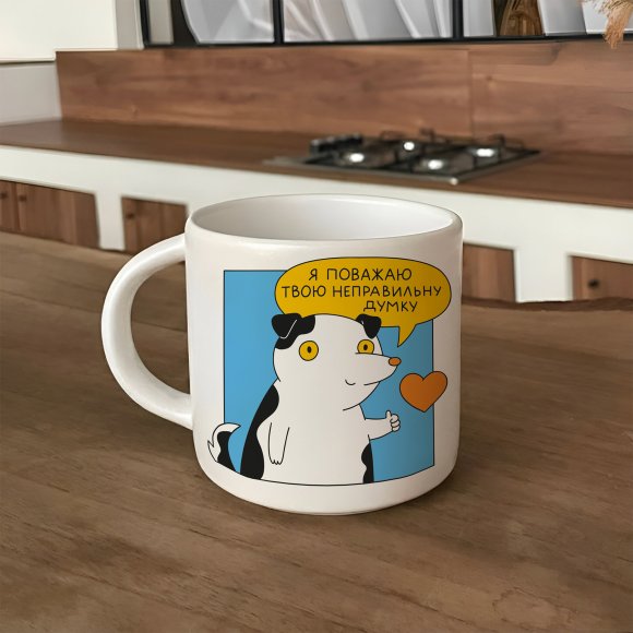 Cup ORNER x Maliunok "I respect your opinion": Photo