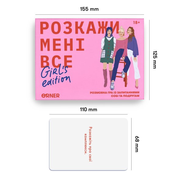 Гра для подруг «Розкажи мені все! Girl's edition»: Фото