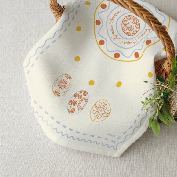 Towel "Easter Moments" light blue 40x70: Photo