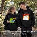 Oversized hoodie ORNER x MALIUNOK "Annoyed" black: Photo 8