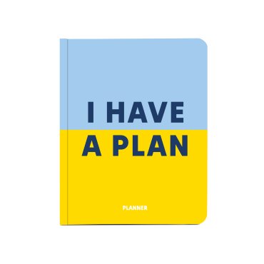Планер «I HAVE A PLAN» сине-желтый: фото - ORNER