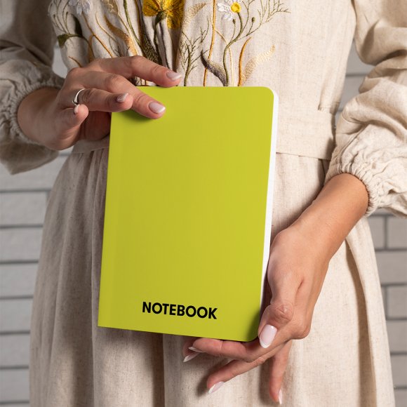 Plaid notebook "Simply lime": Photo