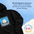 Oversized hoodie ORNER x MALIUNOK "Winter is coming!" black: Photo 7
