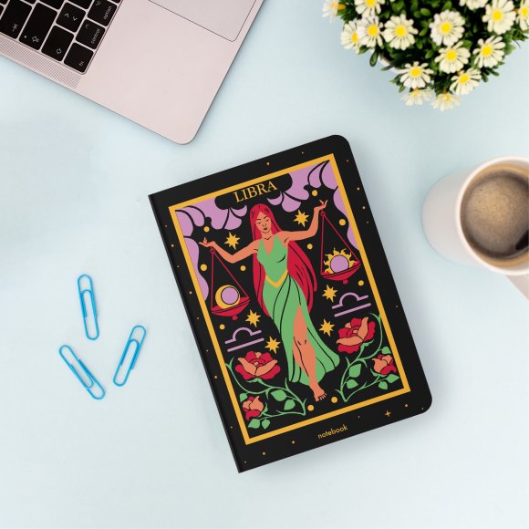 Блокнот в крапку «Знак зодіаку — Терези»: Фото