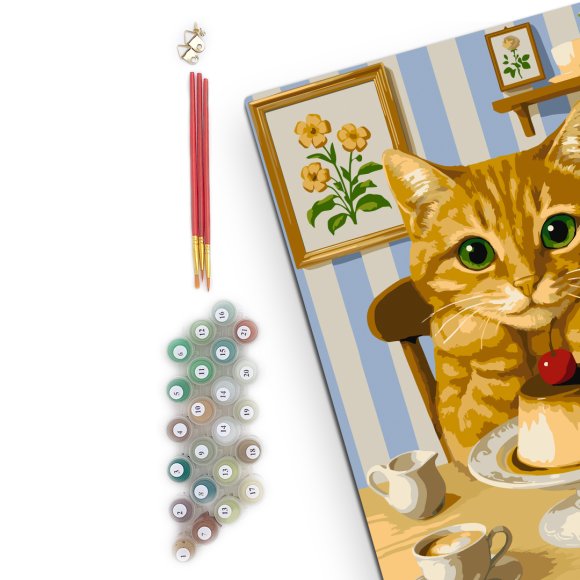 Paint by numbers "Cat Treats": Photo